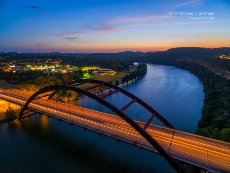 360 Bridge from the Air by artist Christopher Sherman